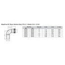 Viega MegaPress 1-1/2" 90 Stainless Steel 304 Elbow Street - Press Connection - Smart Connect Technology [95045]-Angler's World