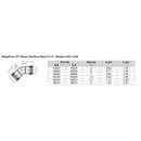 Viega MegaPress 1-1/2" 45 Stainless Steel 304 Elbow - Double Press Connection - Smart Connect Technology [95070]-Angler's World