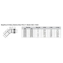 Viega MegaPress 3/4" 45 Stainless Steel 304 Elbow Street - Press Connection - Smart Connect Technology [95085]-Angler's World