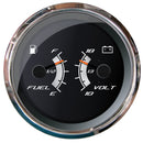 Faria Platinum 4" Multi-Function - Fuel Level Voltmeter [22013]-Angler's World