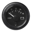 Veratron 52 MM (2-1/16") ViewLine Voltmeter - 8 to16V - Black Dial Bezel [A2C59512545]-Angler's World