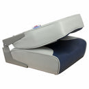 Springfield Economy Multi-Color Folding Seat - Grey/Blue [1040651]-Angler's World
