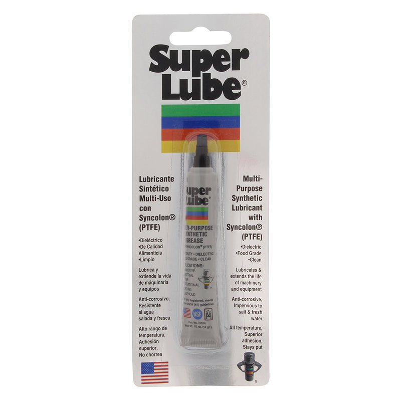 Super Lube Multi-Purpose Synthetic Grease w/Syncolon (PTFE) - .5oz Tube [21010]-Angler's World
