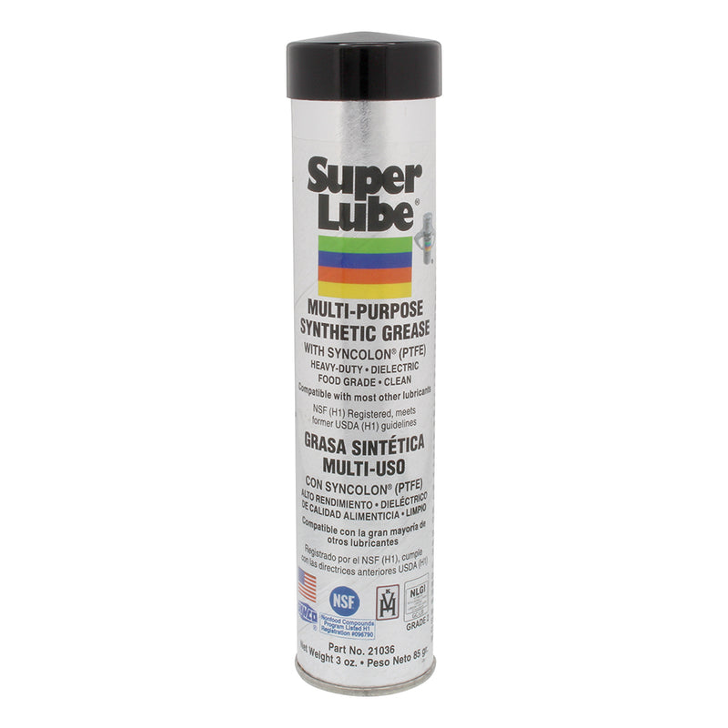 Super Lube Multi-Purpose Synthetic Grease w/Syncolon (PTFE) - 3oz Cartridge [21036]-Angler's World
