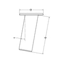 TACO Flush Mount Rod Holder 10 - Deluxe Anodized Finish [F31-0702BXY]-Angler's World