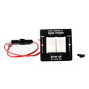 Boat Leveler Waterproof Trim Tab Switch - Black/Black Buttons [12725]-Angler's World