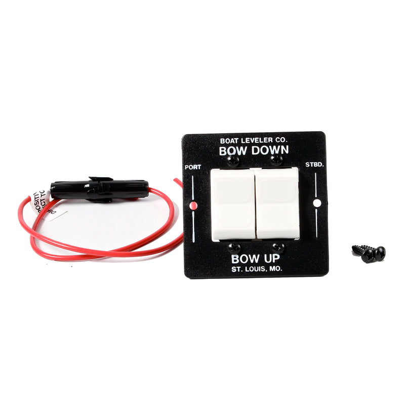 Boat Leveler Waterproof Trim Tab Switch - Black/Black Buttons [12725]-Angler's World