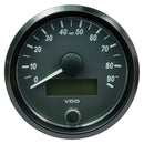 VDO SingleViu 80mm (3-1/8") Speedometer - 90MPH [A2C3832900030]-Angler's World