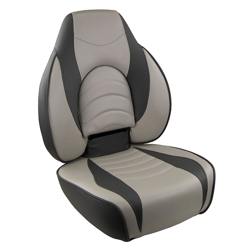 Springfield Fish Pro High Back Folding Seat - Charcoal/Grey [1041634-1]-Angler's World