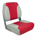 Springfield Economy Multi-Color Folding Seat - Grey/Red [1040655]-Angler's World