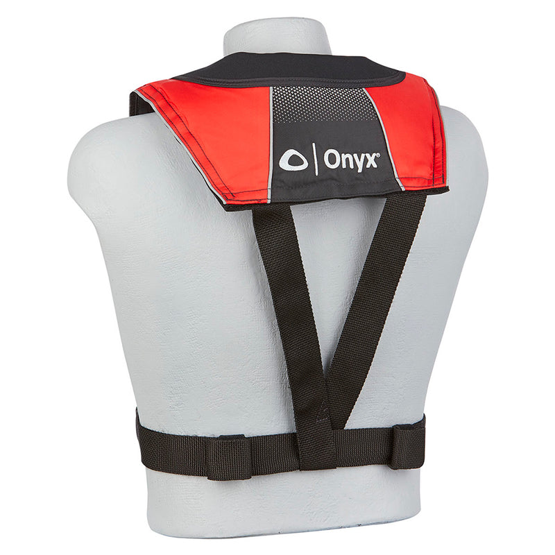 Onyx A/M-24 Series All Clear Automatic/Manual Inflatable Life Jacket - Black/Red - Adult [132200-100-004-20]-Angler's World