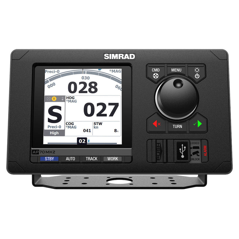 Simrad AP70 MK2 Autopilot IMO Pack f/Solenoid - Includes AP70 MK2 Control Head, AC80S Course Computer RF45x Feedback [000-15040-001]-Angler's World
