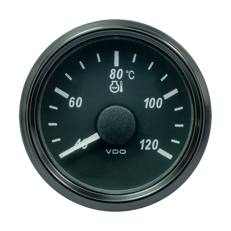 VDO SingleViu 52mm (2-1/16") Water Temp. Gauge - Euro - 120 C - 291-22 ohm [A2C3833330030]-Angler's World