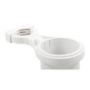 Camco Clamp-On Rail Mounted Cup Holder - Small for Up to 1-1/4" Rail - White [53086]-Angler's World