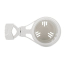 Camco Clamp-On Rail Mounted Cup Holder - Small for Up to 1-1/4" Rail - White [53086]-Angler's World