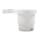 Camco Clamp-On Rail Mounted Cup Holder - Small for Up to 1-1/4" Rail - White [53086]-Angler's World