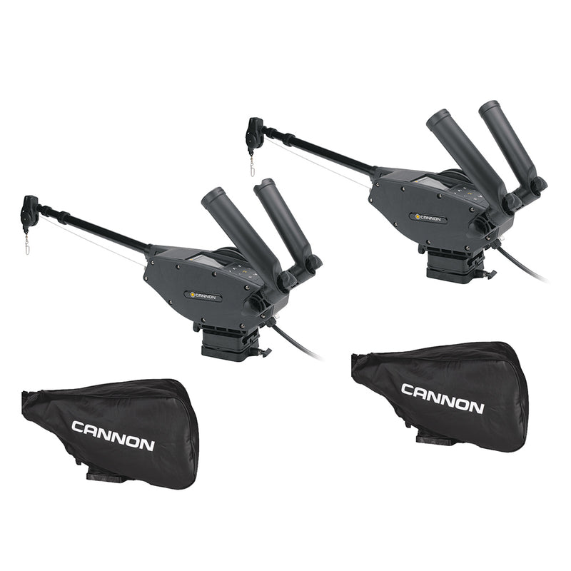 Cannon Optimum 10 BT Electric Downrigger 2-Pack w/Black Covers [1902335X2/COVERS]-Angler's World