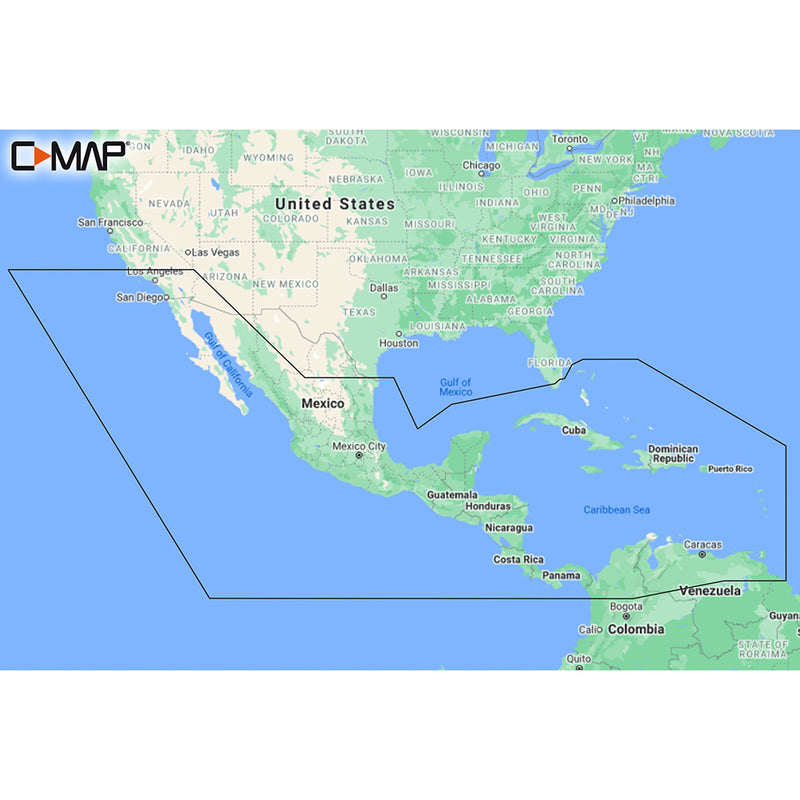 C-MAP M-NA-Y205-MS Central America Caribbean REVEAL Coastal Chart [M-NA-Y205-MS]-Angler's World
