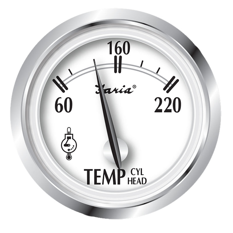 Faria Newport SS 2" Cylinder Head Temperature Gauge w/Sender - 60 to 220 F [25011]-Angler's World