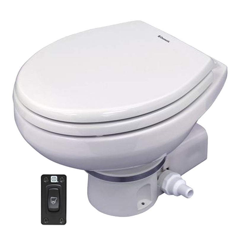 Dometic MasterFlush 7260 Macerator Toilet - 12V - White [9108836052]-Angler's World