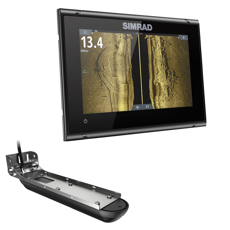 Simrad GO7 XSR Chartplotter/Fishfinder w/Active Imaging 3-in-1 Transom Mount Transducer C-MAP Discover Chart [000-14838-002]-Angler's World
