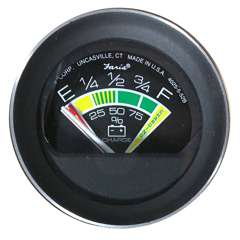 Faria Coral 2" Battery Condition Indicator Gauge [13012]-Angler's World