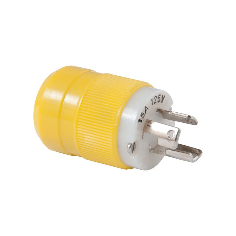Marinco Locking Plug - 15A, 125V - Yellow [4721CR]-Angler's World