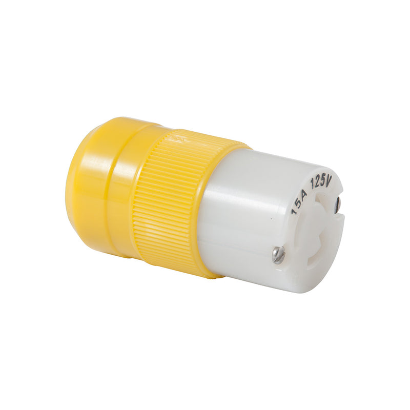 Marinco Locking Connector - 15A, 125V - Yellow [4731CR]-Angler's World