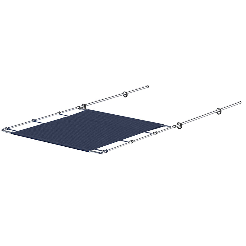 SureShade PTX Power Shade - 63" Wide - Stainless Steel - Navy [2021026255]-Angler's World