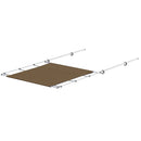 SureShade PTX Power Shade - 51" Wide - Stainless Steel - Toast [2021026261]-Angler's World