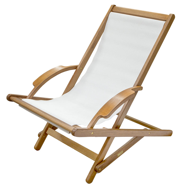 Whitecap Sun Chair - Teak [60073]-Angler's World