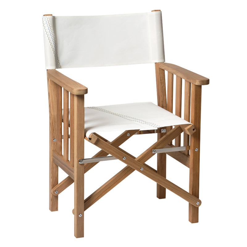 Whitecap Directors Chair II w/Sail Cloth Seating - Teak [61054]-Angler's World