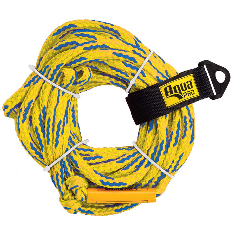 Aqua Leisure 4-Person Floating Tow Rope - 4,100lb Tensile - Yellow [APA20452]-Angler's World
