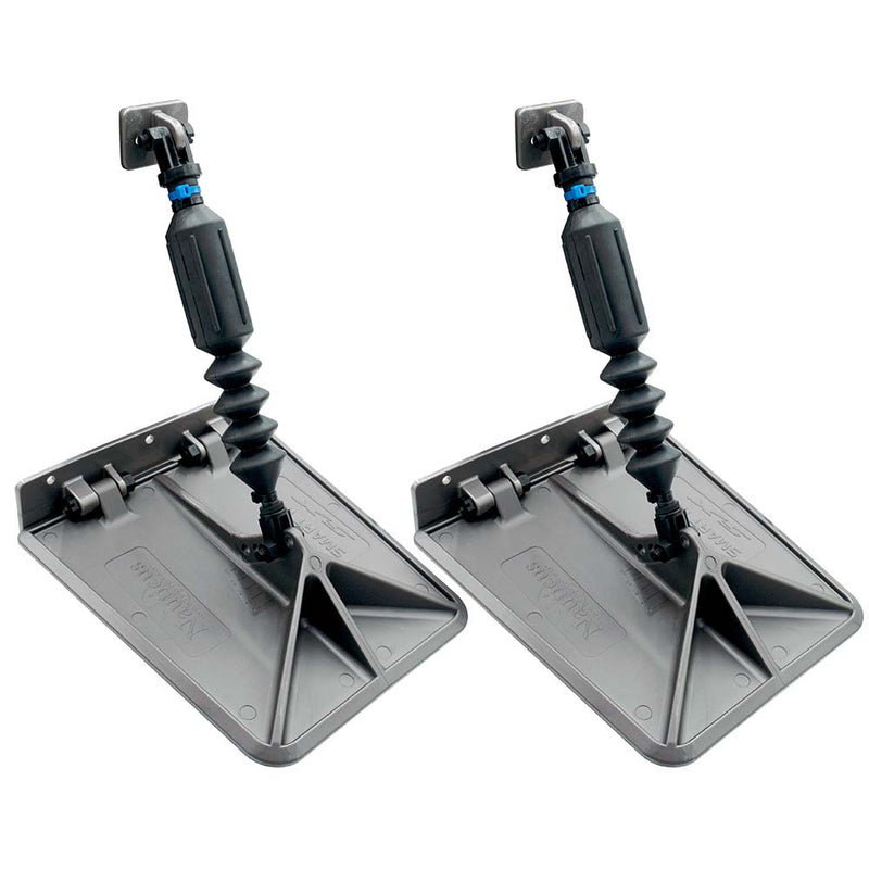 Nauticus SX 9.5 x 10 Smart Tabs 18-22 Boats w/80lb Actuators - 150-240HP - Gunmetal Grey [SXG9510-80]-Angler's World