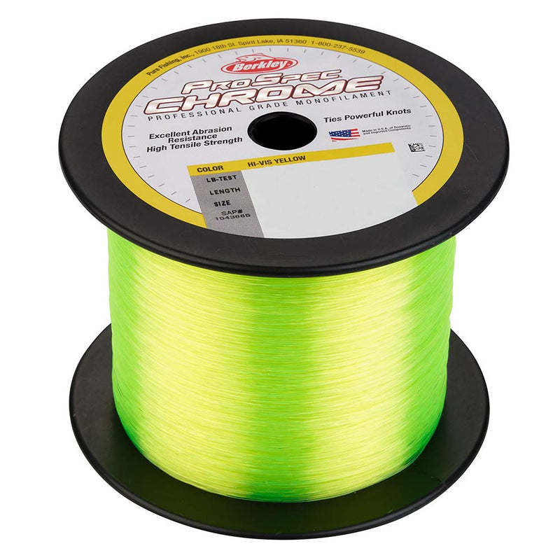 Berkley ProSpec Chrome Hi-Vis Yellow Monofilament - 30 lb - 1000 yds - PSC1B30-HVY [1543666]-Angler's World