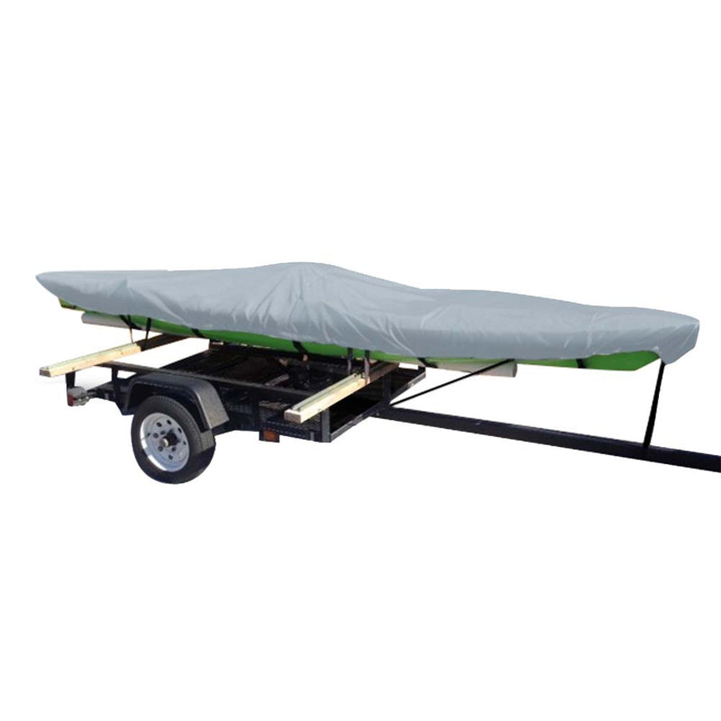 Carver Poly-Flex II Extra Wide Styled-to-Fit Cover f/13.5 Fishing Kayaks Trailerable- Grey [4013XF-10]-Angler's World