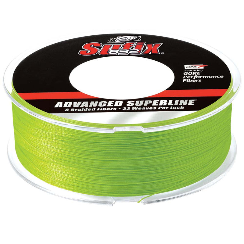 Sufix 832 Advanced Superline Braid - 10lb - Neon Lime - 600 yds [660-210L]-Angler's World