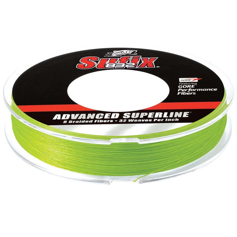 Sufix 832 Advanced Superline Braid - 15lb - Neon Lime - 150 yds [660-015L]-Angler's World