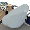 Carver Poly-Flex II Captains Chair Cover - Fits up to 32H x 26W x 25D - Grey [61061F-10]-Angler's World