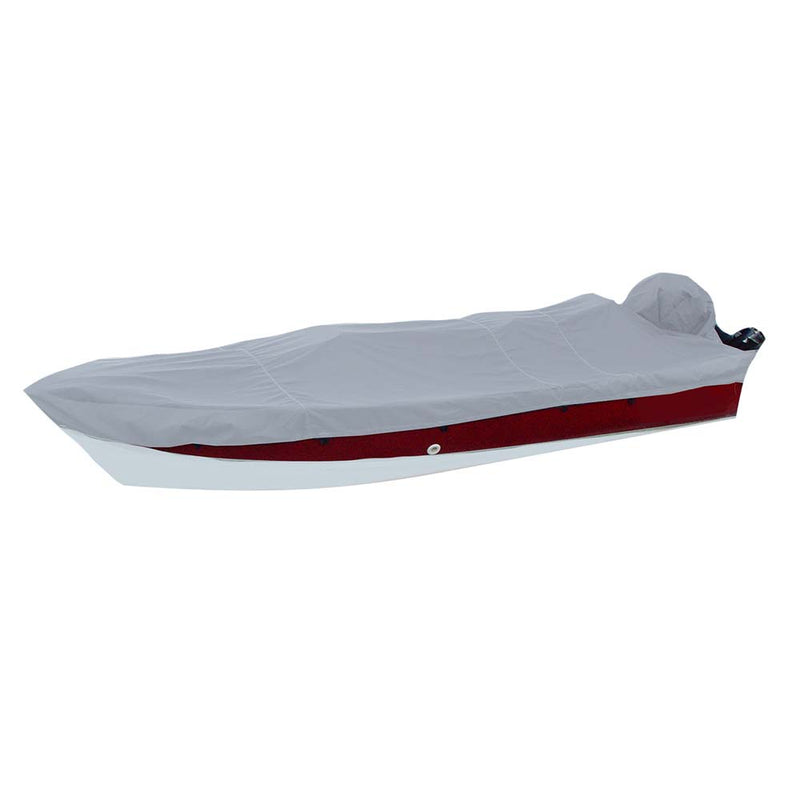 Carver Poly-Flex II Styled-to-Fit Boat Cover f/15.5 V-Hull Side Console Fishing Boats - Grey [72215F-10]-Angler's World