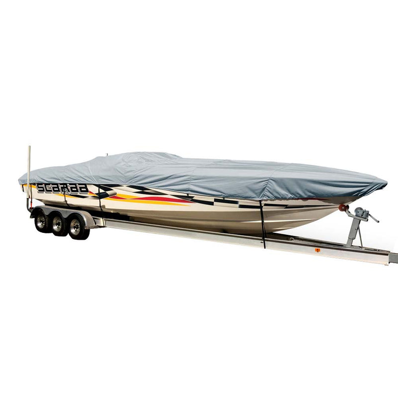 Carver Sun-DURA Styled-to-Fit Boat Cover f/21.5 Performance Style Boats - Grey [74321S-11]-Angler's World