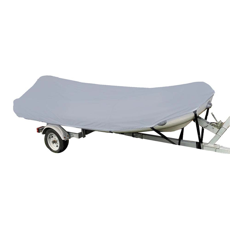 Carver Poly-Flex II Styled-to-Fit Boat Cover f/10.5 Blunt Nose Inflatable Boats - Grey [7INF10BF-10]-Angler's World