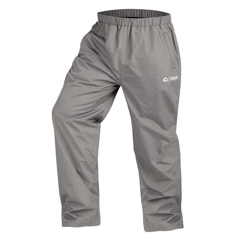 Onyx Essential Rain Pant - Large - Grey [503000-701-040-22]-Angler's World