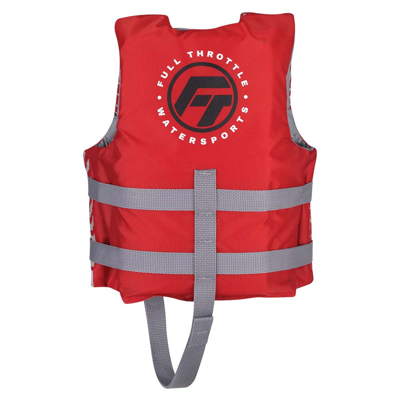 Full Throttle Child Nylon Life Jacket - Red [112200-100-001-22]-Angler's World