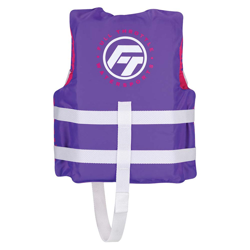Full Throttle Child Nylon Life Jacket - Purple [112200-600-001-22]-Angler's World