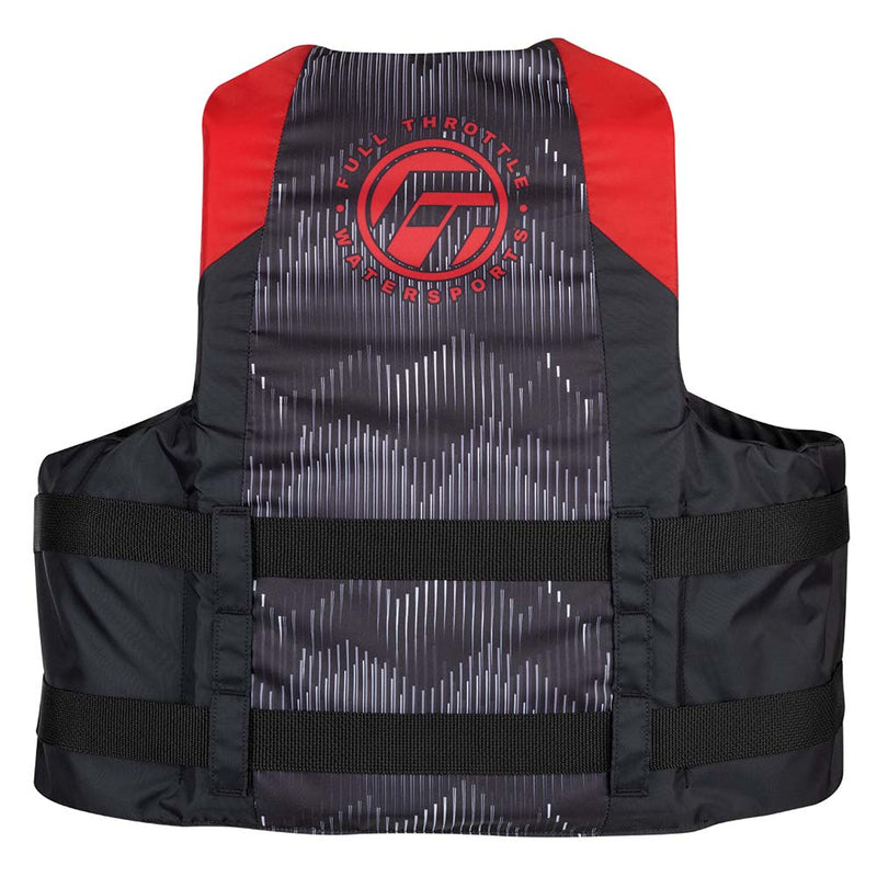 Full Throttle Adult Nylon Life Jacket - L/XL - Red/Black [112200-100-050-22]-Angler's World