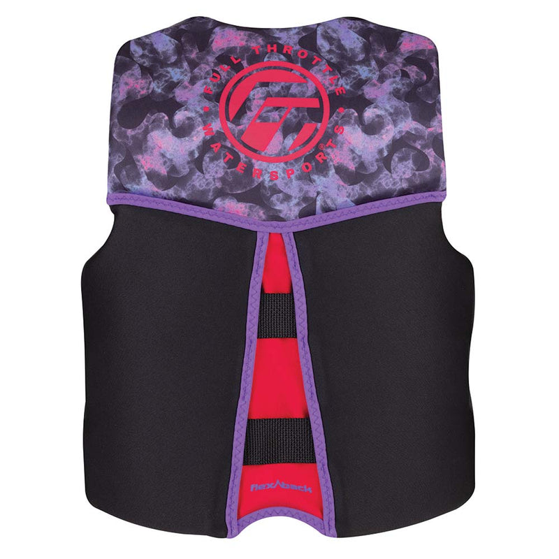 Full Throttle Youth Rapid-Dry Flex-Back Life Jacket - Pink/Black [142500-105-002-22]-Angler's World