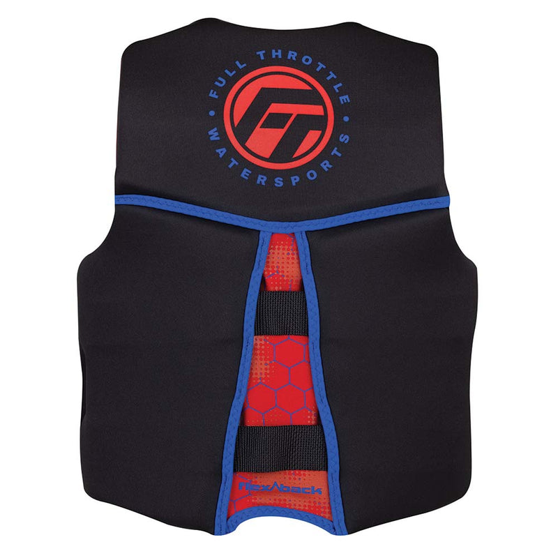 Full Throttle Youth Rapid-Dry Flex-Back Life Jacket - Red/Black [142500-100-002-22]-Angler's World
