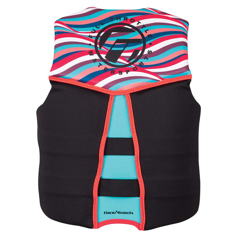 Full Throttle Womens Rapid-Dry Flex-Back Life Jacket - Womens XS - Pink/Black [142500-105-810-22]-Angler's World