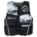Full Throttle Mens Rapid-Dry Flex-Back Life Jacket - XL - Black/Grey [142500-701-050-22]-Angler's World